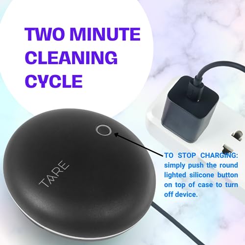 UV Sanitizer Retainer Case Black - Rechargeable Mouth Guard & Dental Braces Storage