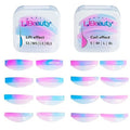 Libeauty Eyelash Lift Rods Reusable Lash Perm Pads 8 Pairs Set of Combi Silicon Pads C-Curl Eyelash Lifting Shield DIY Use at Home or Salon Lash Perming Tool