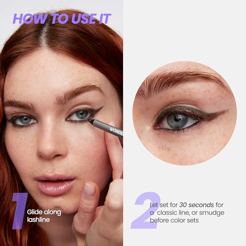 Waterproof Longwear Eyeliner & Volumizing Mascara Set - Smudge-Proof, Precise Application