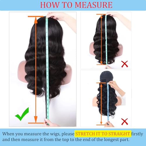 Natural Black Headband Wig 14 Inch Human Hair Body Wave, Glueless, No Lace for Black Women