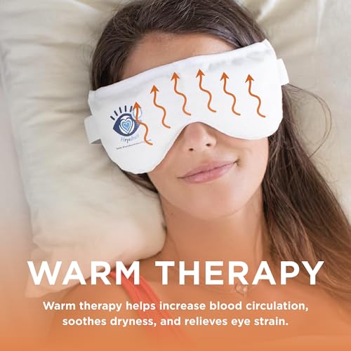 Heated Eye Mask for Relaxation & Cold Therapy - Adjustable & Reusable