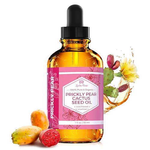 Prickly Pear Seed Oil for Face & Body - Organic Cold Pressed Moisturizer & Hair Treatment 1 oz