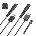 5V USB Charger Cord Compatible with Philips Norelco OneBlade 360 QP2724 QP2834 QP1924 QP4631 QP4530 QP1324 QP6552, Multigroom Series MG5910 MG7910 Electric Shaver Charger Cable [2-Pack, 3.3ft]