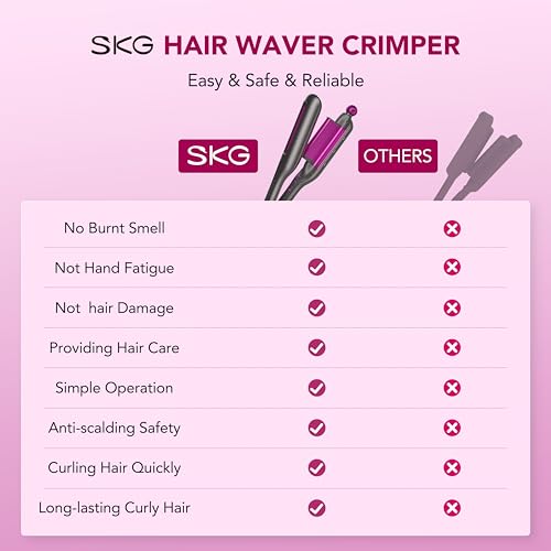 4-in-1 Hair Curler and Crimper with Adjustable Sizes & Ionic Coating