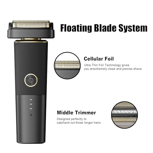 Black Replacement Foil & Cutter Set for Andis reSURGE Shaver 17300 - 2 Pack