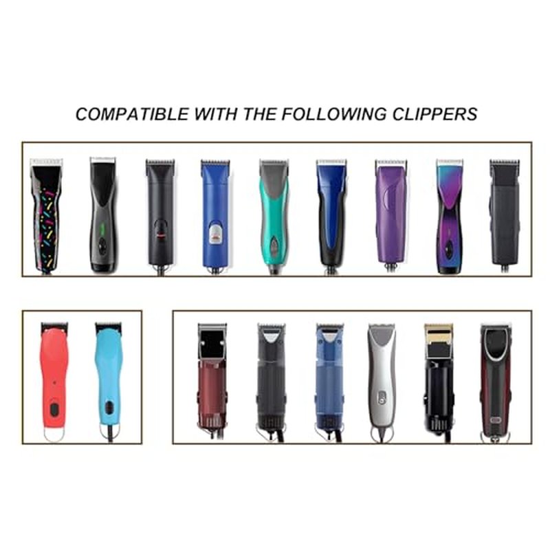 000 Detachable Replacement Ceramic Blades Set,Cut Length 1/50-Inch£¨0.5MM£©,compatible with Andis/oster Classic 76/Star-Teq/Power-Teq/A5 Clipper (2 Pack)
