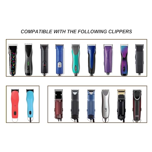 Detachable Ceramic Blade Set for Clipper - 1-1/2, 2, 3-1/2 Sizes - Compatible with Andis & Oster Classic 76 - 3 Pack