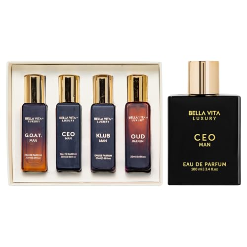 BellaVita Luxury CEO Men's Gift Set | Long-Lasting Fragrance with Lemon, Lavender & Oud