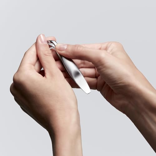 Premium Stainless Steel Cuticle Nippers for Precise Nail Care - Frosted Silver