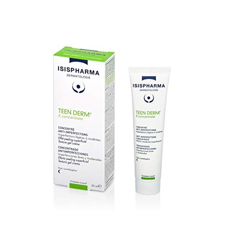 ISIS Pharma TEEN DERM K CONCENTRATE active serum 30ml for Oily skin with imperfections, Treat severe to serious acne