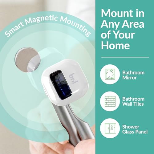 UV-C Toothbrush Sanitizer & Holder Wall Mount - Rechargeable White (Variation of THIS listing)