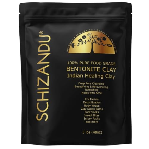 Bentonite Healing Clay Mask for Skin & Hair - 3 Lb Detox Powder