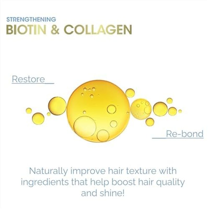 GIOVANNI Biotin & Collagen Shampoo - Strengthening Shampoo, Vegan, Cruelty-Free, Infused with Natural Botanical Ingredients, Salon-Quality, Color-Safe, For Healthy-Looking Hair - 13.5 Oz