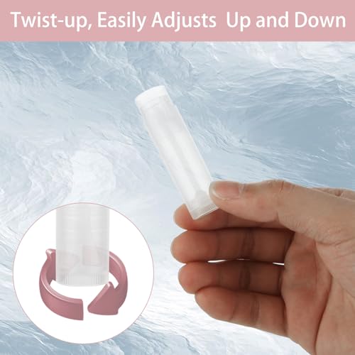 200PCS Clear Lip Balm Tubes with Caps - DIY Lipstick & Lip Gloss Containers