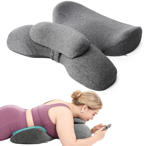 KONOVOLY Memory Foam Breast and Face Down Massage Pillow Set 19.6x17.7x5 inches for Relaxation & Support