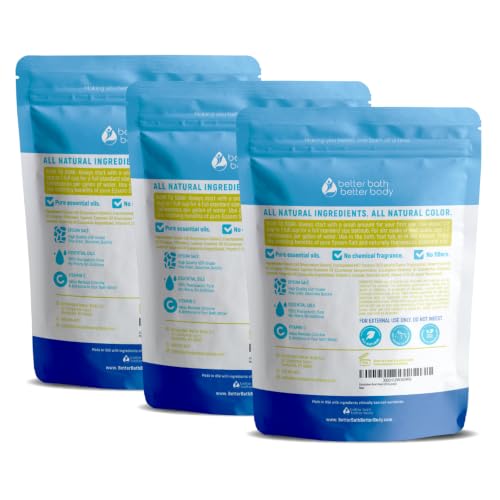 Foot Soak Bundle 3 Pack with Epsom Salts & Bamboo Scoop – 32 Ounce Each