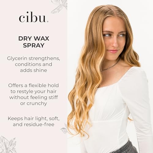 Dry Wax Spray - Flexible Hold Texturizing Hair Styling Spray - Alcohol-Free & Long-Lasting - 4.5oz