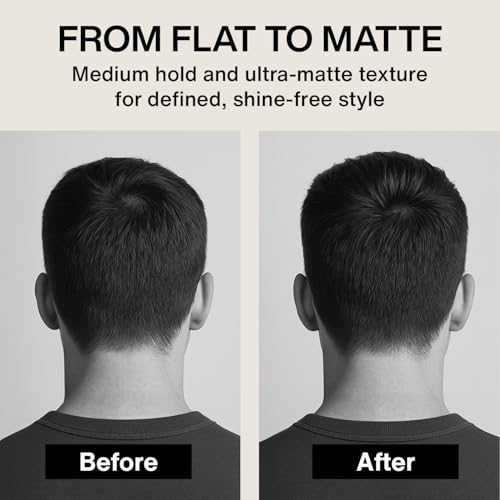 Men's Matte Hair Paste with Medium Hold - Professional Styling Balm