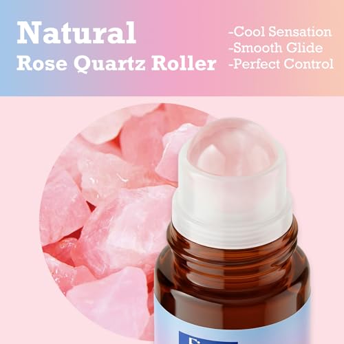 Organic Castor Oil with Rose Quartz Roller Ball - 2 Pack, 1.7 fl oz Each
