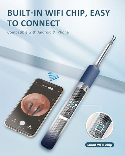 Wireless Ear Wax Removal Kit with 1080P HD Camera & Portable Case