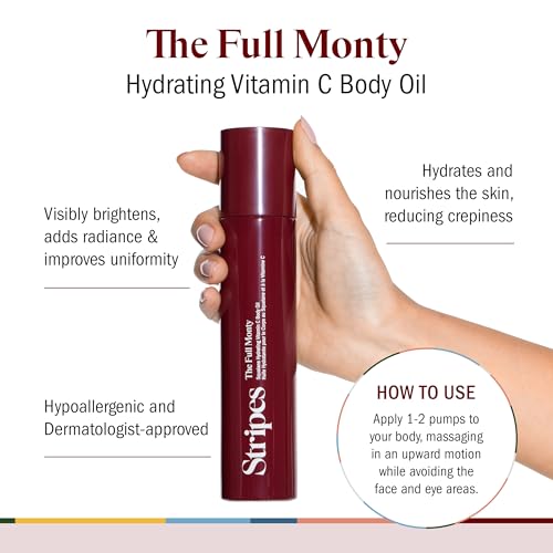 STRIPES by Naomi Watts Vitamin C Body Oil 1 Fl Oz Hydrating Brightening Moisturizer