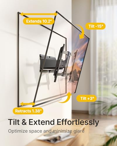 monTEK Heavy Duty Ultra Slim TV Wall Mount 37-90 Inch, Supports 143lbs - Variation of THIS listing