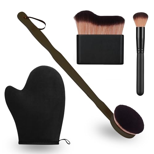4in1 Self Tanning Mitt & Brush Kit for Body & Back Applicator – KELILO