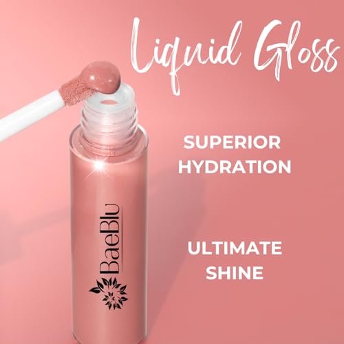 Organic Lip Gloss Dewberry Natural Moisturizing Lip Shine - Non-Toxic, Vegan