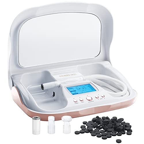 MicrodermMD Microdermabrasion Kit with Real Diamond Tips - White - Anti-Aging & Acne Treatment