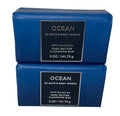 Bath & Body Works Ocean Shea Butter Cleansing Bar Soap Set of 2 - Refreshing Fragrance, Moisturizing, 4.2 oz Each