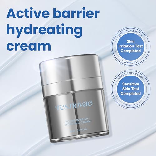 Active Barrier Hydrating Cream with Azulene & Oryza Sativa (Rice) Flower Extract, Moisturizing for Sensitive, Dry Skin, Strengthen Skin Barrier & Improve Skin Texture | 1.7 fl oz (50ml)