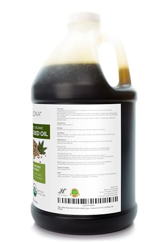 Organic Hemp Seed Oil - Cold Pressed Unrefined 64oz for Skin & Cooking