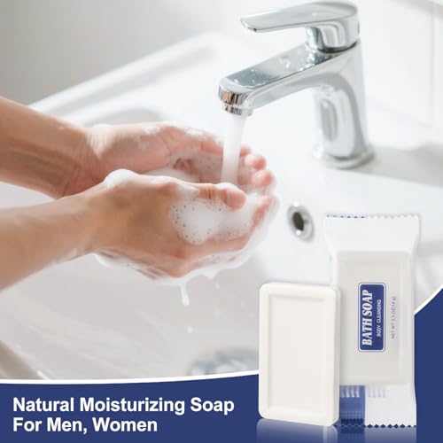 100 Pack Travel Size Bar Soaps - Individually Wrapped Hotel & Travel Essentials