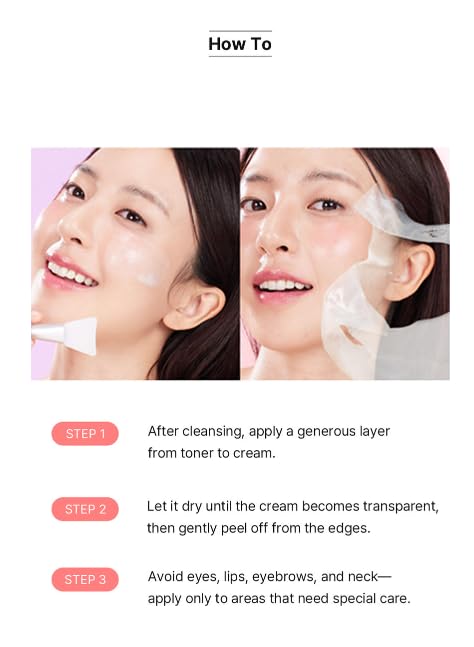 Korean Collagen Glow Mask with PDRN & Glutathione - Hydrating Peel-Off for Firming & Radiance