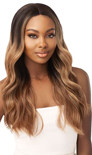 Outre Synthetic Lace Front Wig Stevie - Long Wavy Style, Heat Safe