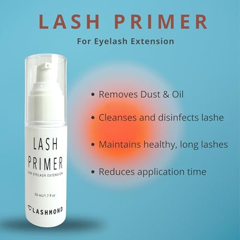 Eyelash Extension Primer 50 ml Natural Oil Cleanser and Fastens Lash Adhesive Bonding- Ideal Pretreatment for individual Lash Extension