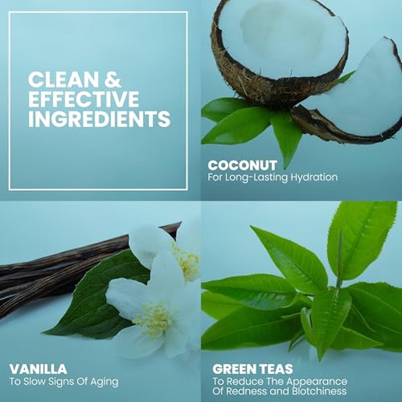 Eva Naturals Vanilla Bean Night Cream ? Overnight Face Moisturizer with Vitamin E, C, B Complex & CoQ10 ? Anti-Aging Facial Lotion with Green Tea & Shiitake ? Hydrating Cream for Renewed, Smooth Skin