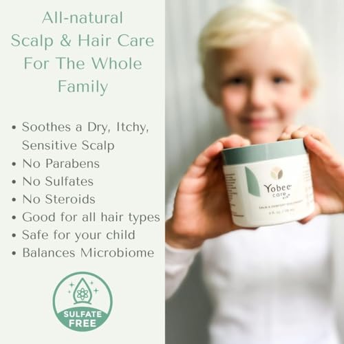 Yobee Calm & Comfort Scalp Mask for Kids & Teens - Soothing Hair Treatment, Sensitive Skin Friendly, 4 fl oz