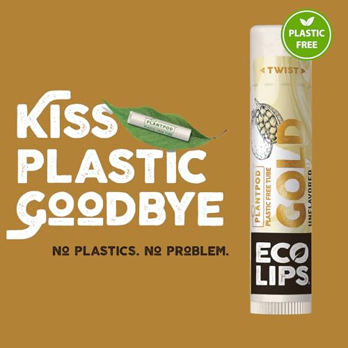 Organic Lip Balm Set - Unflavored with Baobab Oil, 6 Pack
