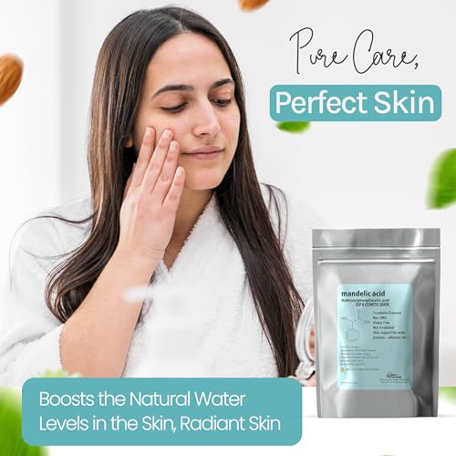 Mandelic Acid Powder 99.9% Pure Cosmetic Grade for DIY Skincare - 4oz