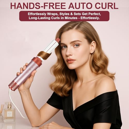 OKYUK 7-in-1 Hot Air Brush Dryer with 110,000 RPM High-Speed Motor