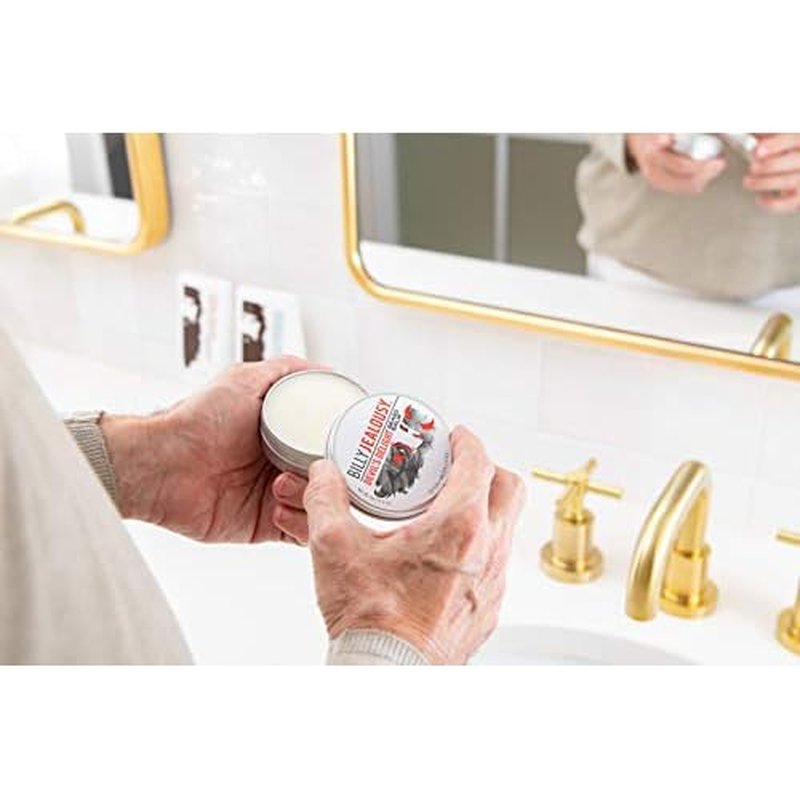 Billy Jealousy Beard Balm with Light Hold & Low Shine, Everyday Beard Styling Balm Loaded With Coconut, Shea & Sunflower Oils For Smooth & Nourished Facial Hair & Skin