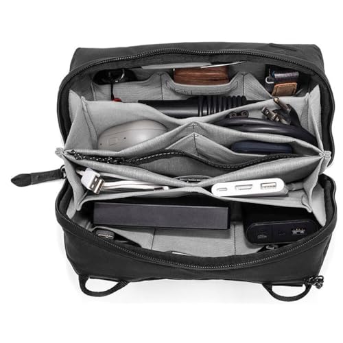 Peak Design Tech Pouch Black - Regular Electronics Organizer for Travel & Daily Carry