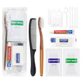 20 Sets Toiletry Kits Homeless Personal Hygiene Kit Bulk Homeless Care Package Supplies Travel Toiletry Kit Homeless Hygiene Kit Bulk for Men Women Charity Disposable Toiletry Kit(8-IN-1)