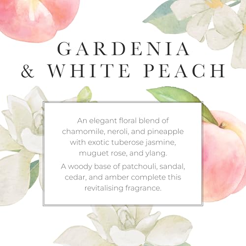 Gardenia & White Peach Hand Wash - 725ml Luxury Liquid Hand Soap, Softening & Hydrating | Variation: 725ml