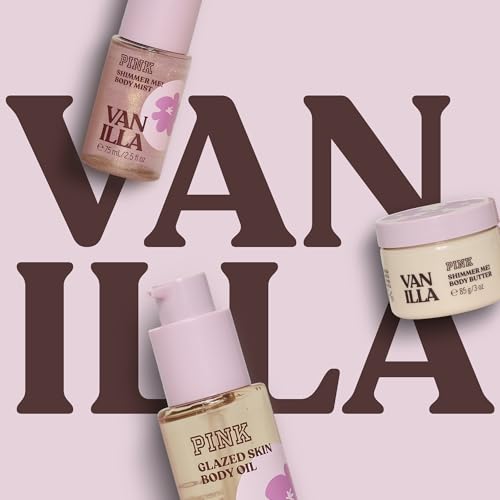 Victoria's Secret PINK Vanilla Gift Set - 3 Mini Fragrance & Body Care Items, 1 Fl Oz