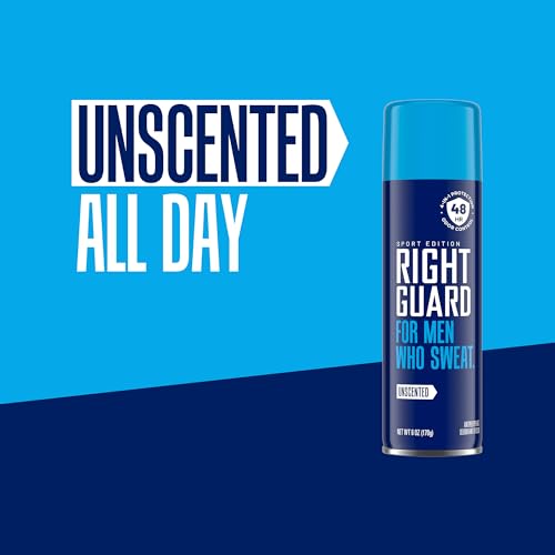 Right Guard Sport Unscented Antiperspirant & Deodorant Spray 6oz 3-Pack