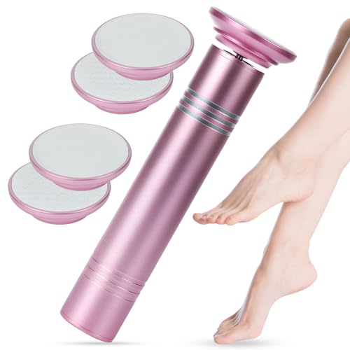 Electric Feet Callus Remover,Electric Foot Files for Men & Women,Pedicure Tool for Feet Dead Skin,Good Gift for Any Occasion,Professional Callus Remover with a Mini,Portable,Lightweight Design (Pink)