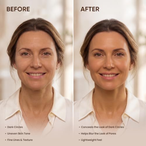 Glow Foundation for Mature Skin Cushion Makeup with Hyaluronic Acid - Warm Shade