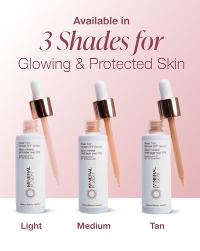 Mineral Fusion Sheer Tint SPF 50 Face Serum - Medium, 1 Fl Oz